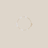 White Stars Bracelet  - Yellow Gold