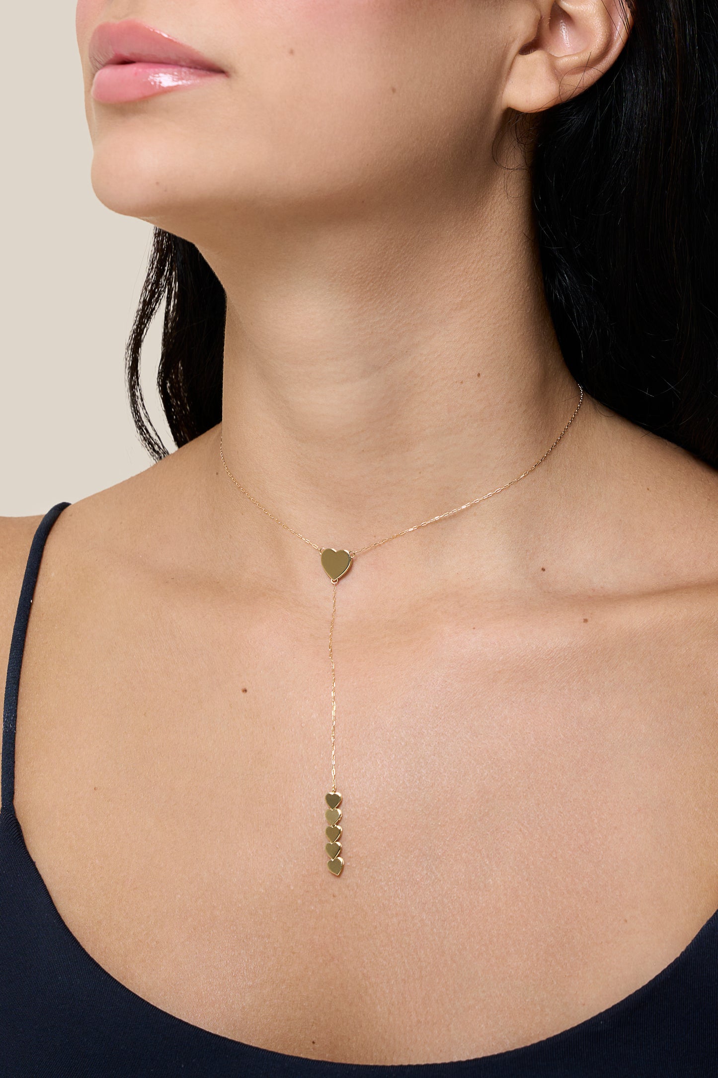 Many Hearts Necklace - Yellow Gold
