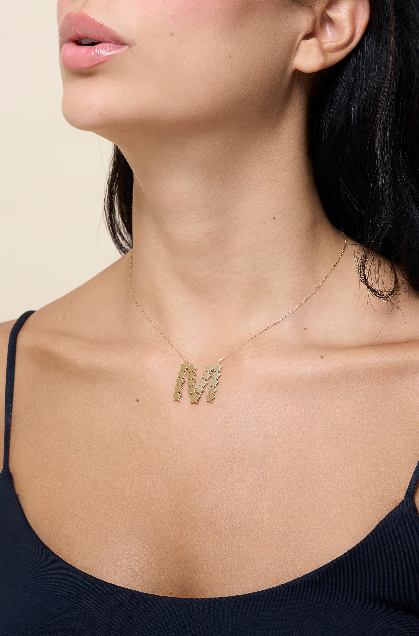 Initial Stars Necklaces - Yellow Gold