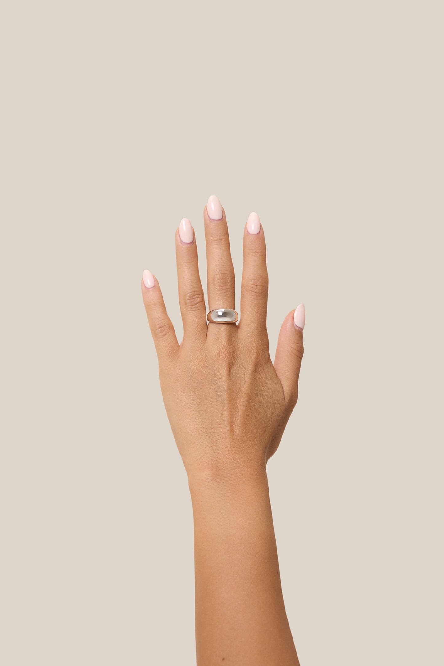 White Gold Bubble Ring - White Gold