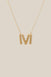 Initial Stars Necklace - Yellow Gold