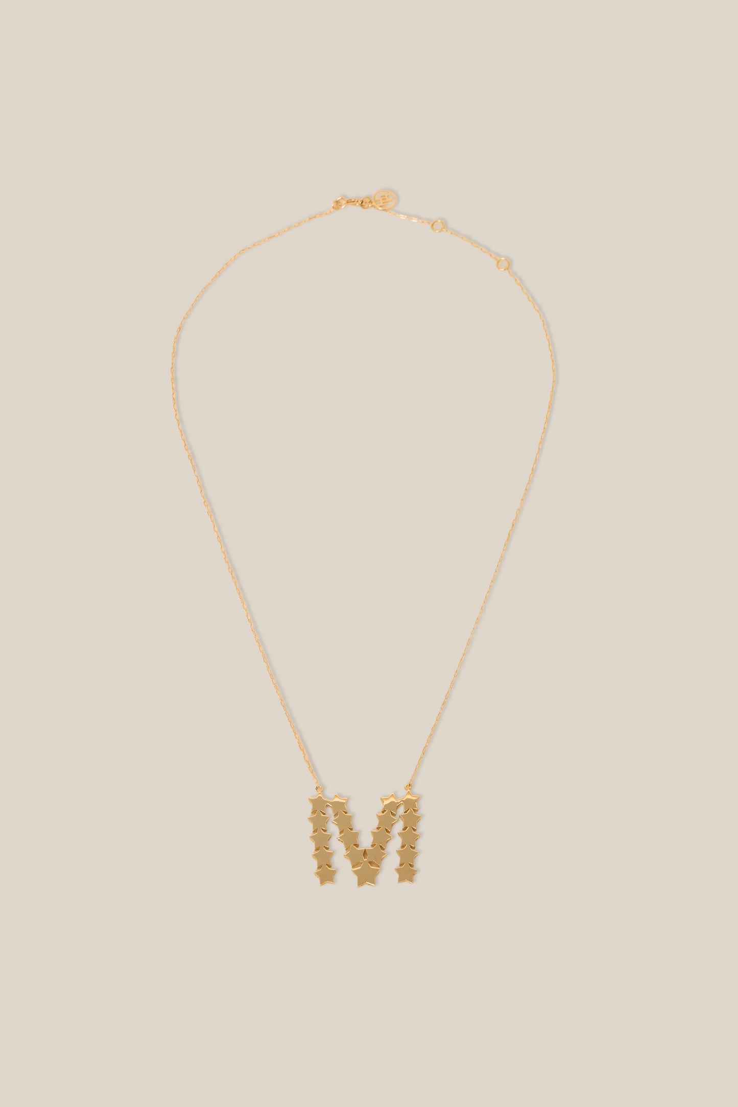 Initial Stars Necklaces - Yellow Gold