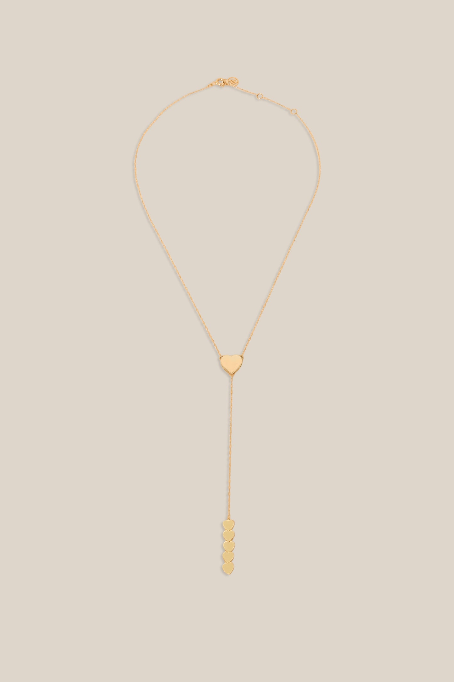Many Hearts Necklace - Yellow Gold