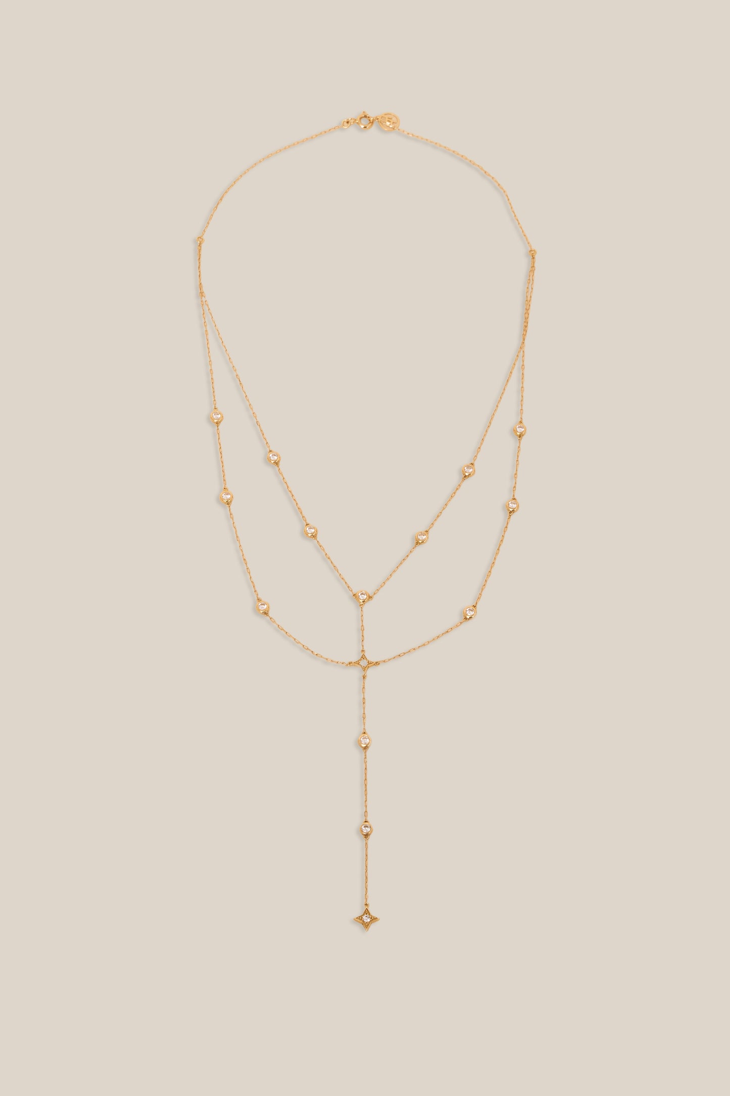 Zircon Necklace - Yellow Gold