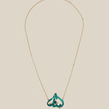 Green Lebanon Necklace  - Yellow Gold