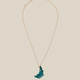 UAE Map  - Yellow Gold