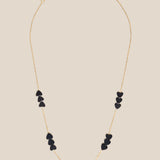 Grey Hearts Choker  - Yellow Gold