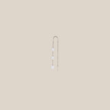 Three White Stars Earring- White Gold