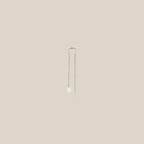 One White Star Earring- White Gold