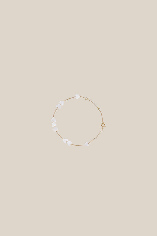 White Hearts Bracelet