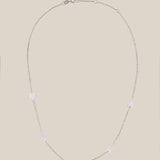White Stars Choker - White Gold