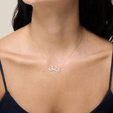white عشق Adore Necklace - Yellow Gold