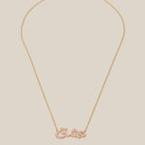 Pink عشق Adore Necklace - Yellow Gold