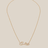 white عشق Adore Necklace - Yellow Gold