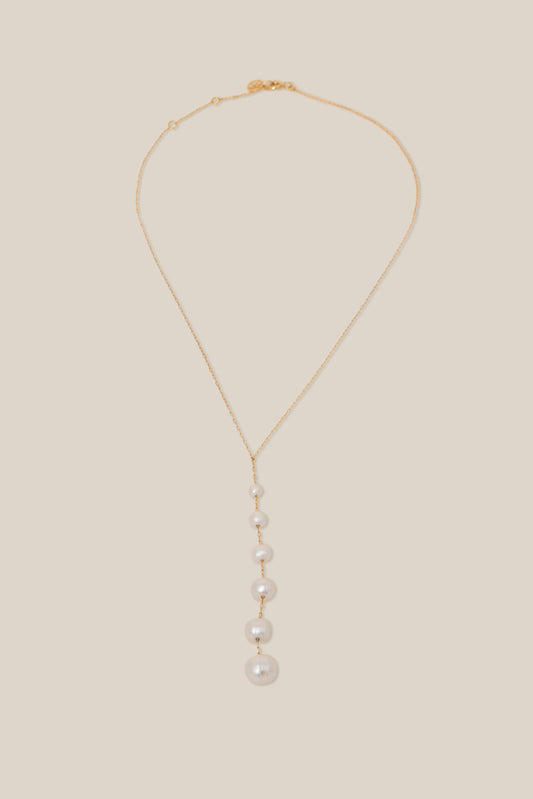 Many Pearl Necklace - Yellow Gold