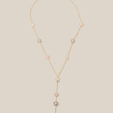 Multi-Color Pearls Necklace - Yellow Gold