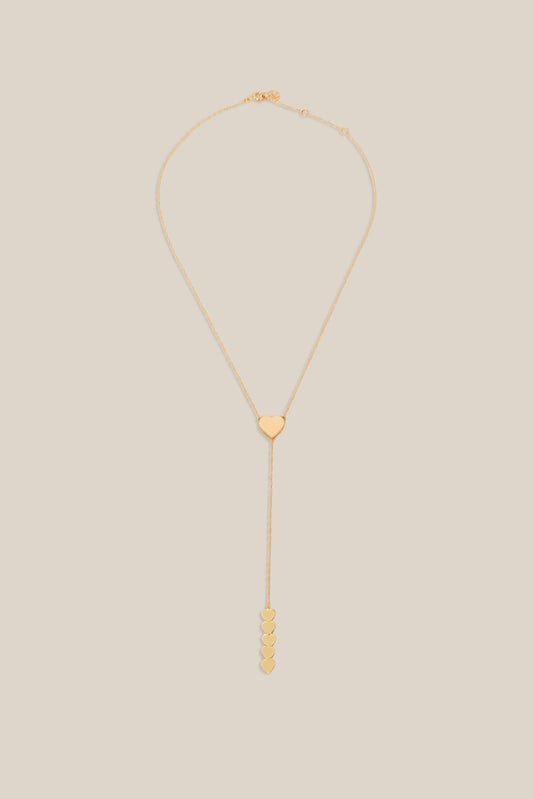 Many Hearts Necklace - Yellow Gold