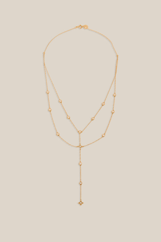 Zircon Necklace - Yellow Gold