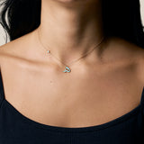 Enamel Initial and Star Choker