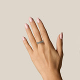 Thin Ribbed Band Ring