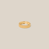 Thin Ribbed Band Ring