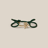 Palm Bracelet Green - Yellow Gold