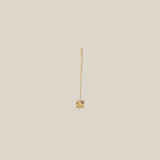 Bow Long Earring - Yellow Gold