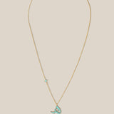 Enamel Initial and Star Choker