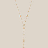 Rose Golden Stars Y Necklace