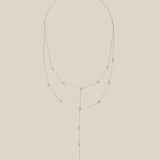 2 layers Zircon Necklace