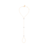 White Stars Hand Chain  - Yellow Gold