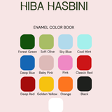 Enamel Initial and Star Choker