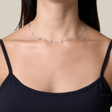 White Golden Stars Choker