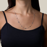 White Golden Stars Necklace