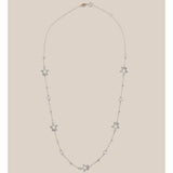 White Golden Stars Choker