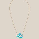 Blue Lebanon Necklace  - Yellow Gold