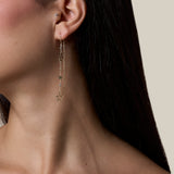 Yellow Golden Stars Earring