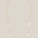 White Stars Choker  - Yellow Gold