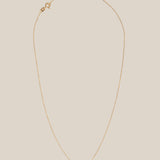 One White Heart Choker  - Yellow Gold