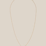 One Grey Heart Choker  - Yellow Gold