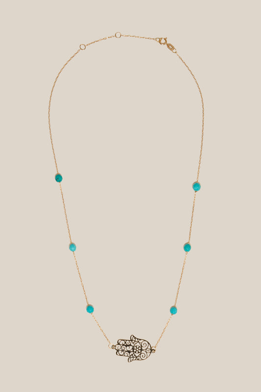 Kaff & Blue Beads Choker