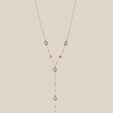 Yellow Golden Stars Y Necklace
