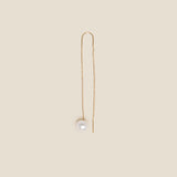 One Pearl Earring  - Yellow Gold