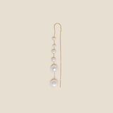 Many Pearls Earring  - Yellow Gold