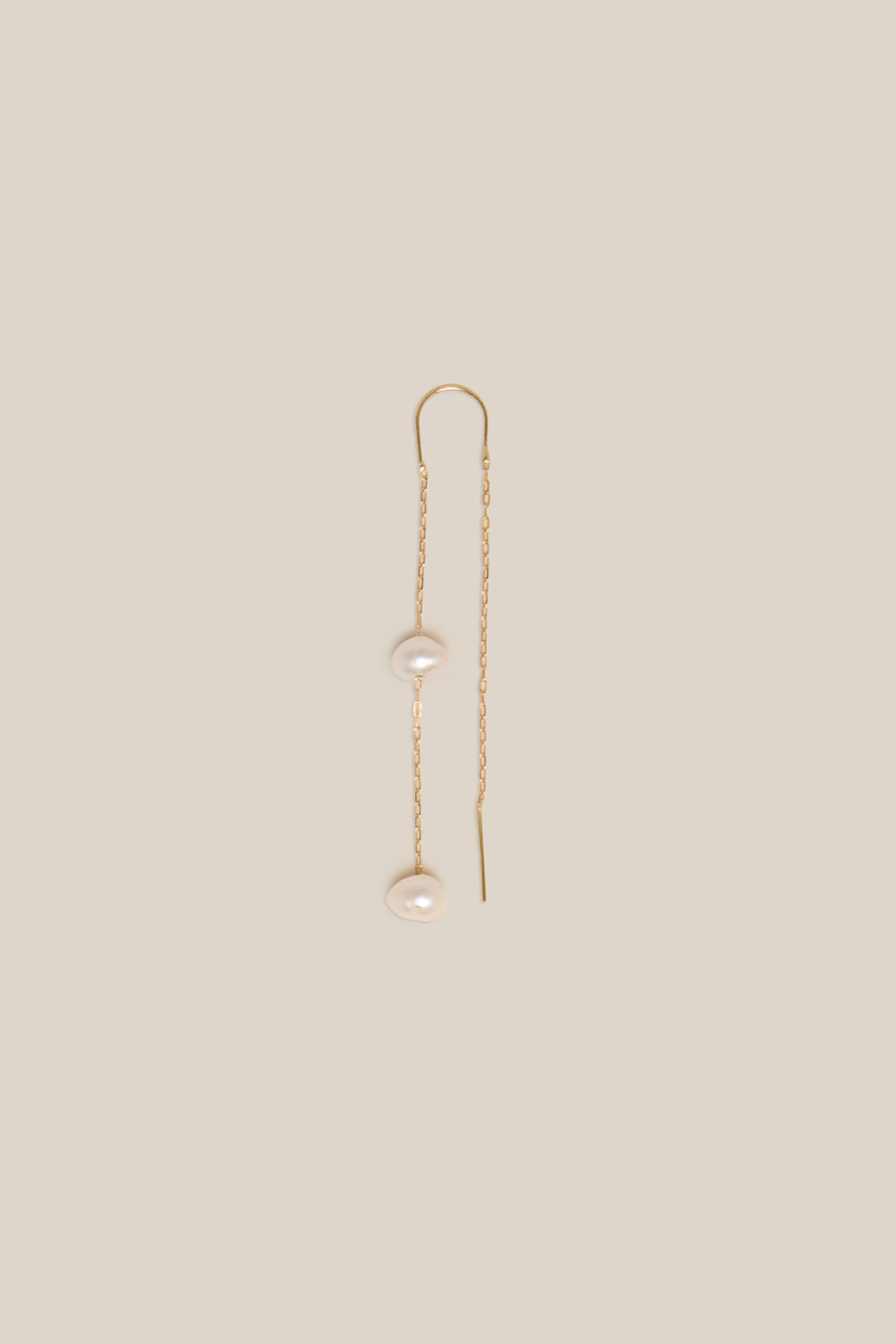 Two Pearls Earring