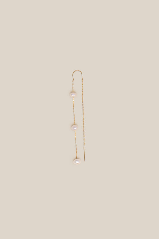 Three Pearls Earring