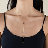 Yellow Golden Stars Y Necklace