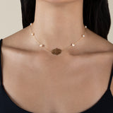 Kaff & Pearls Choker  - Yellow Gold