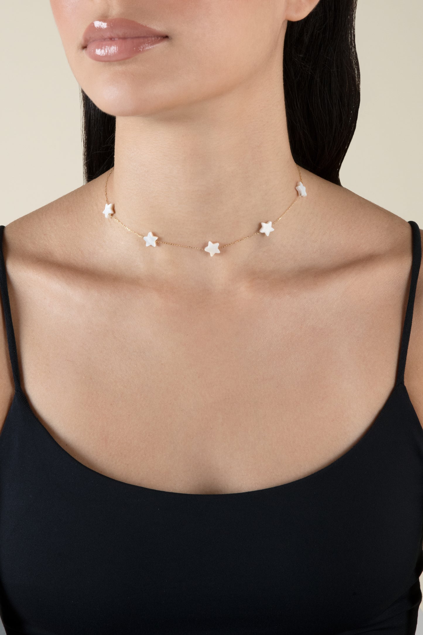 White Stars Choker