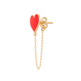 Enamel Heart Earring